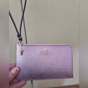 Kate Spade Lavender Wristlet with Charm